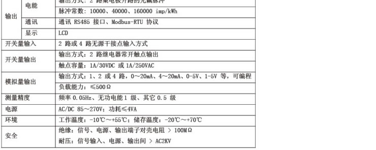 多功能电力监控仪表